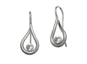 Mana Earrings by E.L. Designs in Sterling Silver with Pearls