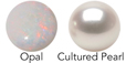 5 or 7mm pearl and opal options for EA048